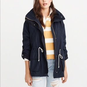 Abercrombie Navy Blue Anorak Jacket